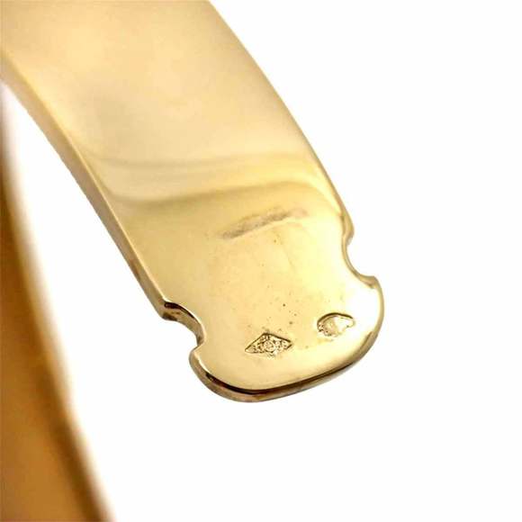 HERMES Suntulle Diamond 1.59ct Bracelet 16cm K18 YG Yellow Gold 750 Bangle - Picture 6 of 9